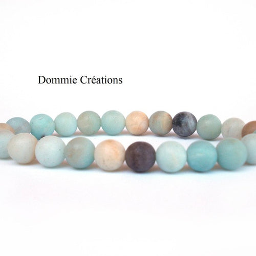 Bracelet amazonite givrée